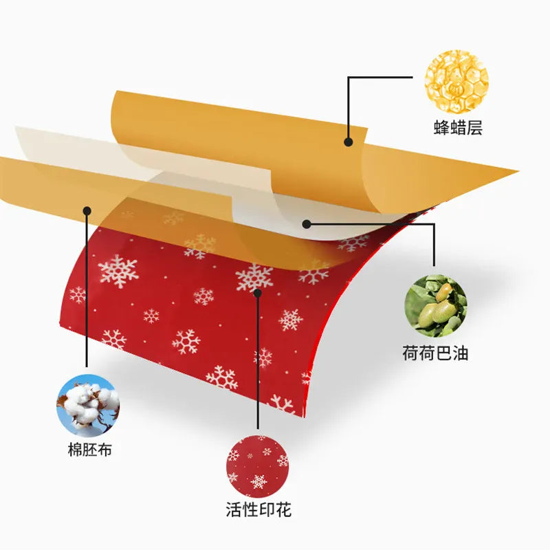 Emballage Alimentaire Cire d'Abeille Réutilisable - Lot de 2 far