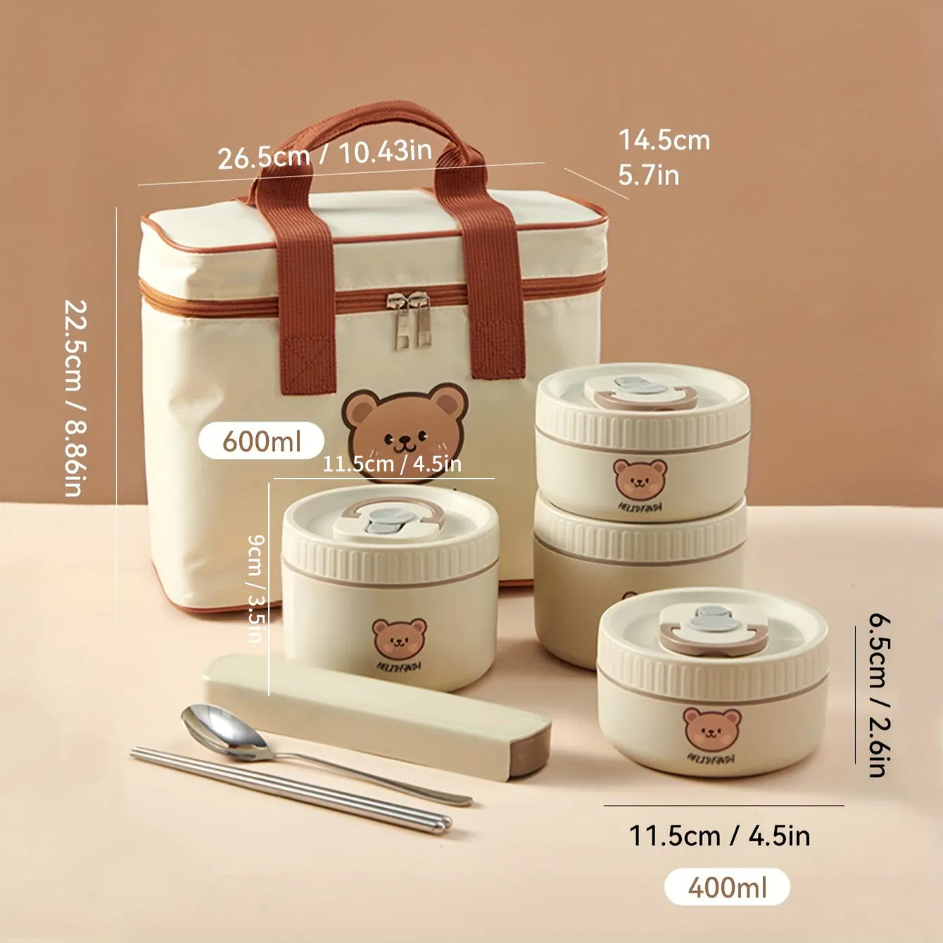 Lunchbox cylindrique isotherme 1,4 litre pour enfants lunchbox