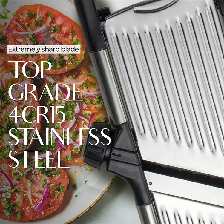 Mandoline Réglable en Acier Inoxydable | Tranche Légumes 6 Lames Mandoline