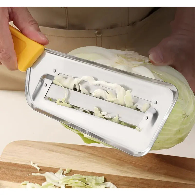Coupe-légumes Inox Multifonction avec Poignée | Slicer de Chou Coupe Légumes