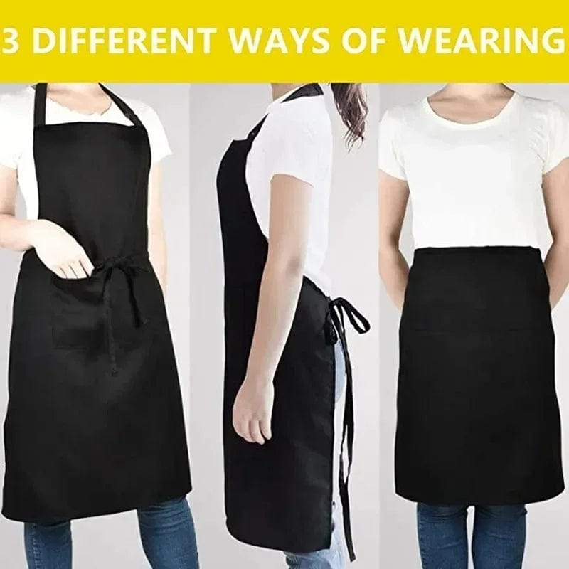 Tablier de Cuisine Réglable Imperméable Anti-huile avec Poche pour Cuisine et Barbecue tablier