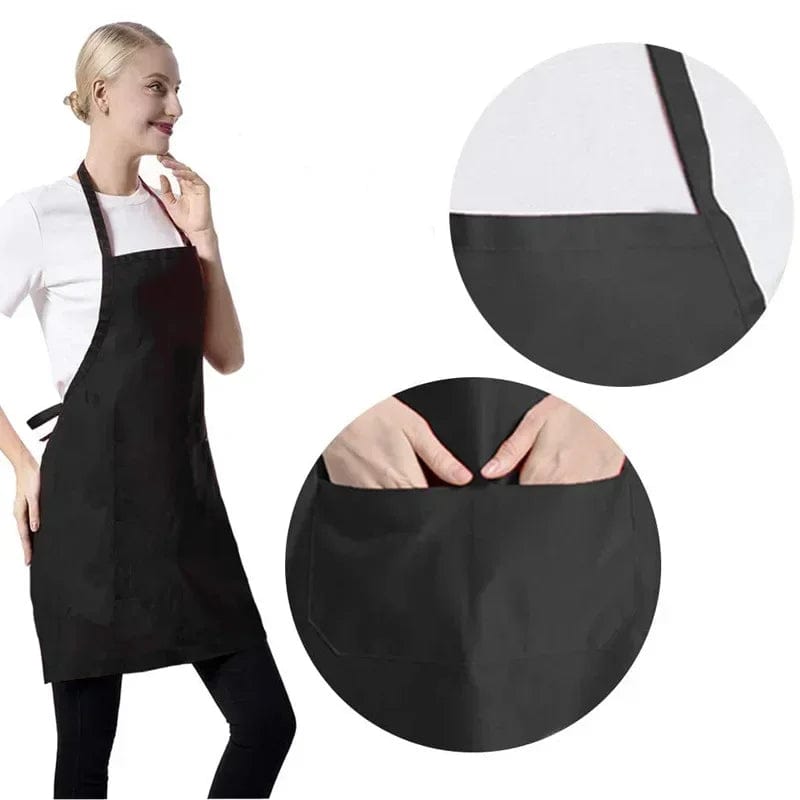 Tablier de Cuisine Réglable Imperméable Anti-huile avec Poche pour Cuisine et Barbecue tablier