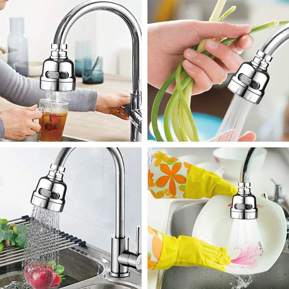 Aérateur de robinet de cuisine à 360 degrés - Économie d'eau - Filtre diffuseur robinetterie
