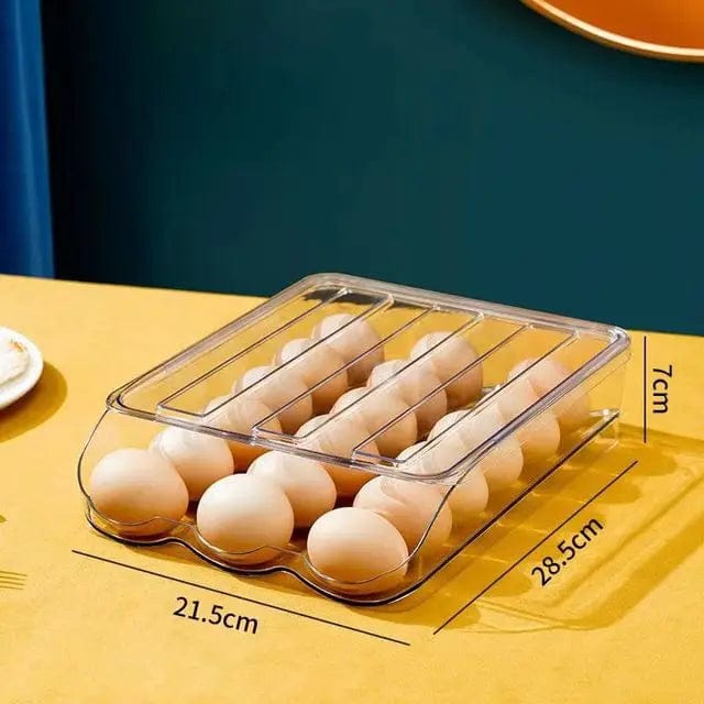 Range-œufs automatique à couches multiples pour refrigerator box de fraîcheur - Organisateur de cuisine