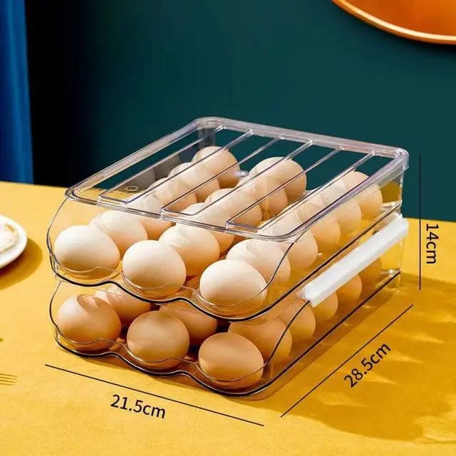 Range-œufs automatique à couches multiples pour refrigerator box de fraîcheur - Organisateur de cuisine