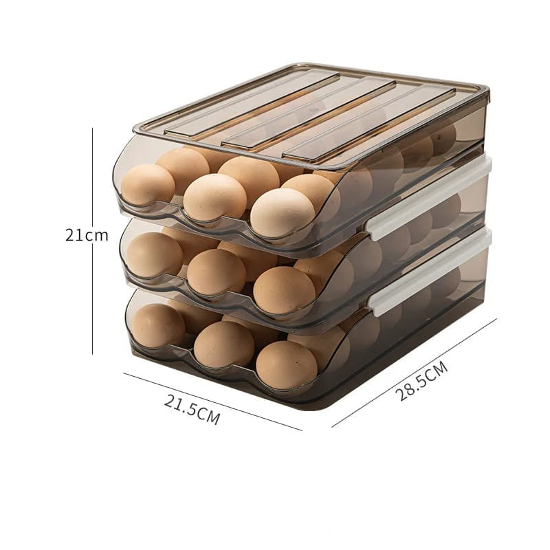 Range-œufs automatique à couches multiples pour refrigerator box de fraîcheur - Organisateur de cuisine