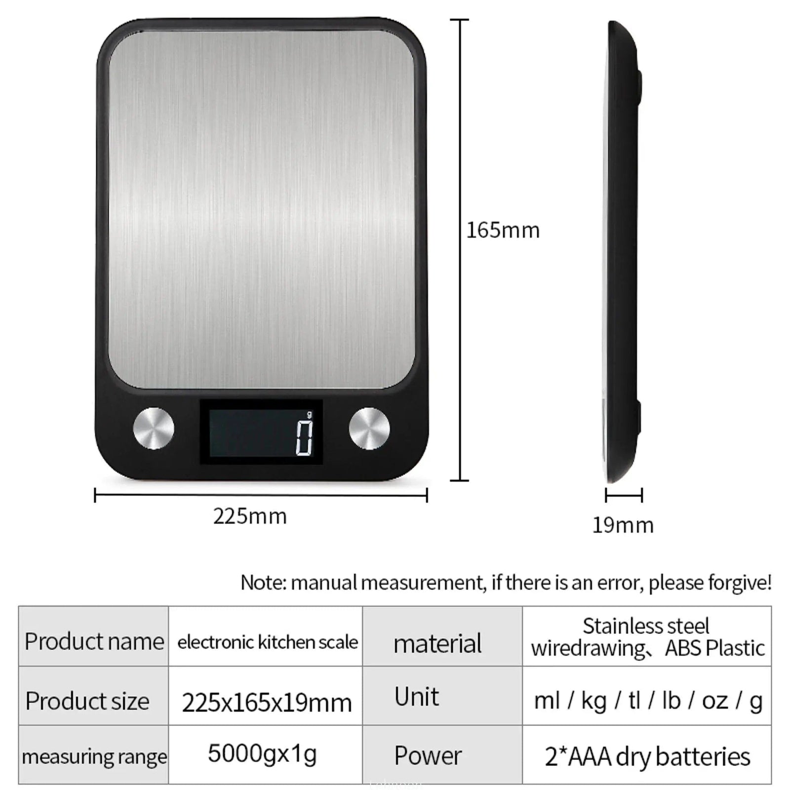 Balance De Cuisine Électronique pour Cuisson et Pâtisserie balance