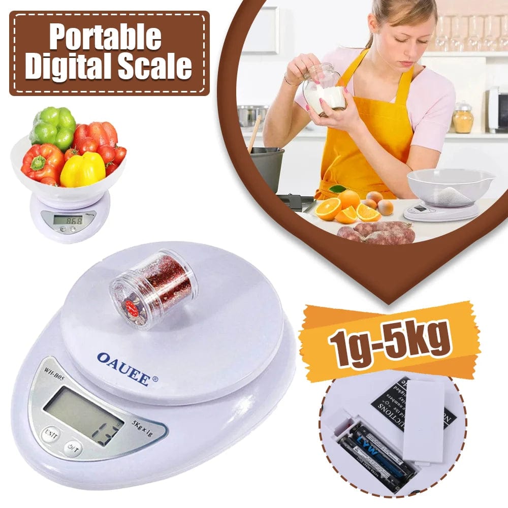 Balance de Cuisine Numérique 5kg/1g à LED balance