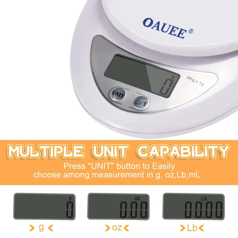Balance de Cuisine Numérique 5kg/1g à LED balance