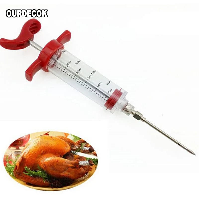 Seringue Injecteur de Marinades pour Barbecue 30ml - Accessoire Cuisine BBQ barbecue