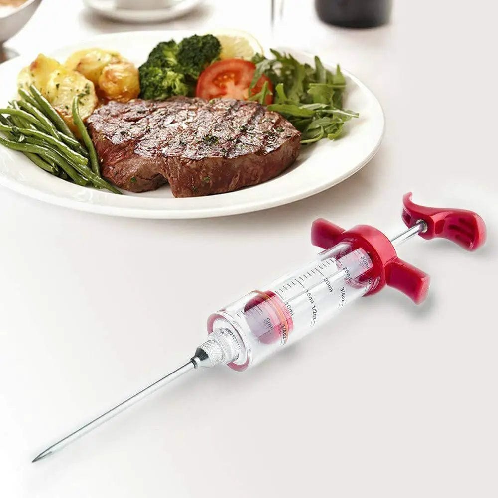 Seringue Injecteur de Marinades pour Barbecue 30ml - Accessoire Cuisine BBQ barbecue