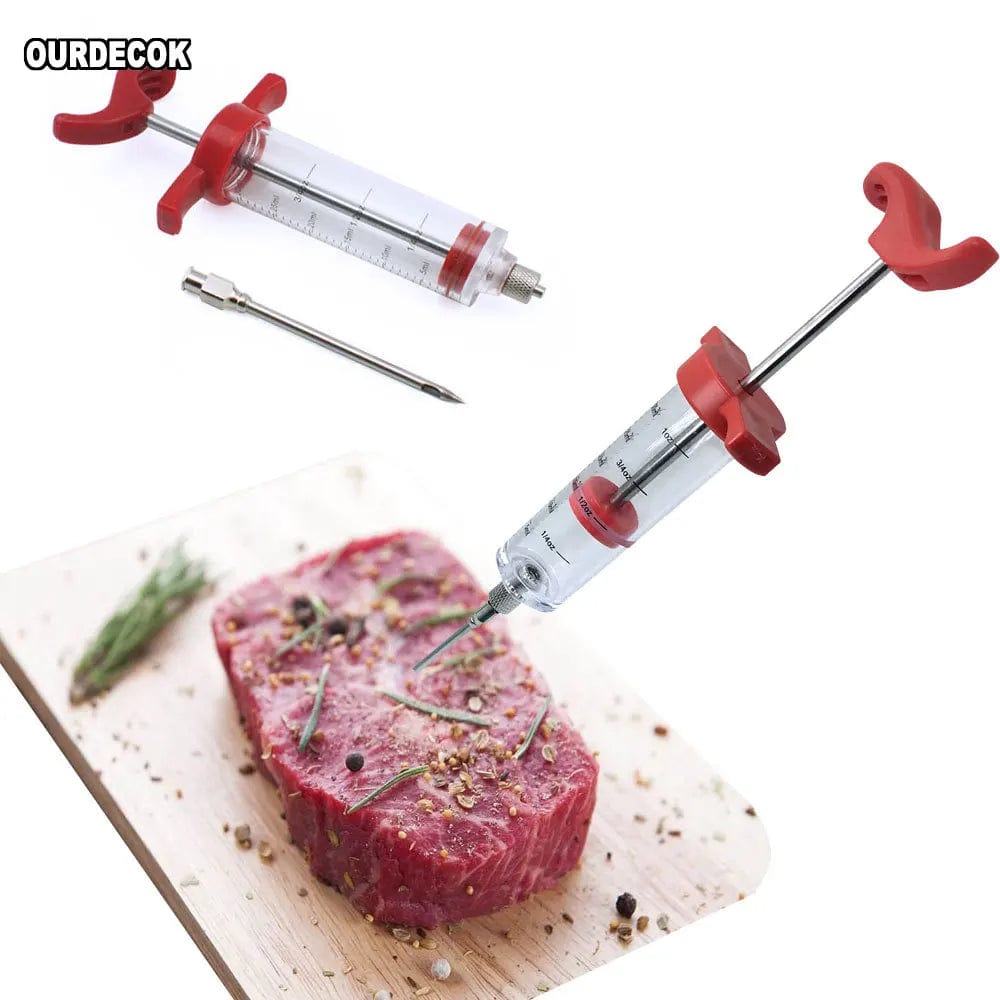 Seringue Injecteur de Marinades pour Barbecue 30ml - Accessoire Cuisine BBQ barbecue