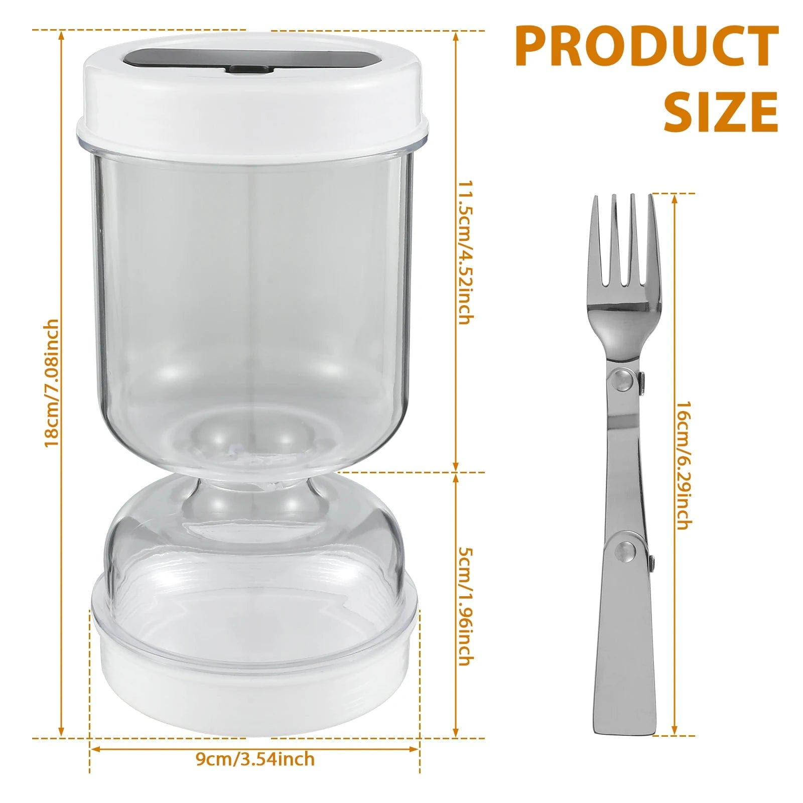 Bocal à Pickles avec Fourchettes - Distributeur de Pickles et Olives - Contenant de Concombre pour Cuisine