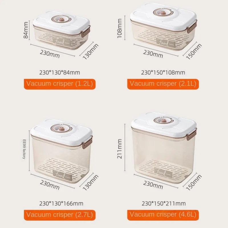 Boites hermétiques sous vide avec Pompe aspirante Boîtes Hermétiques