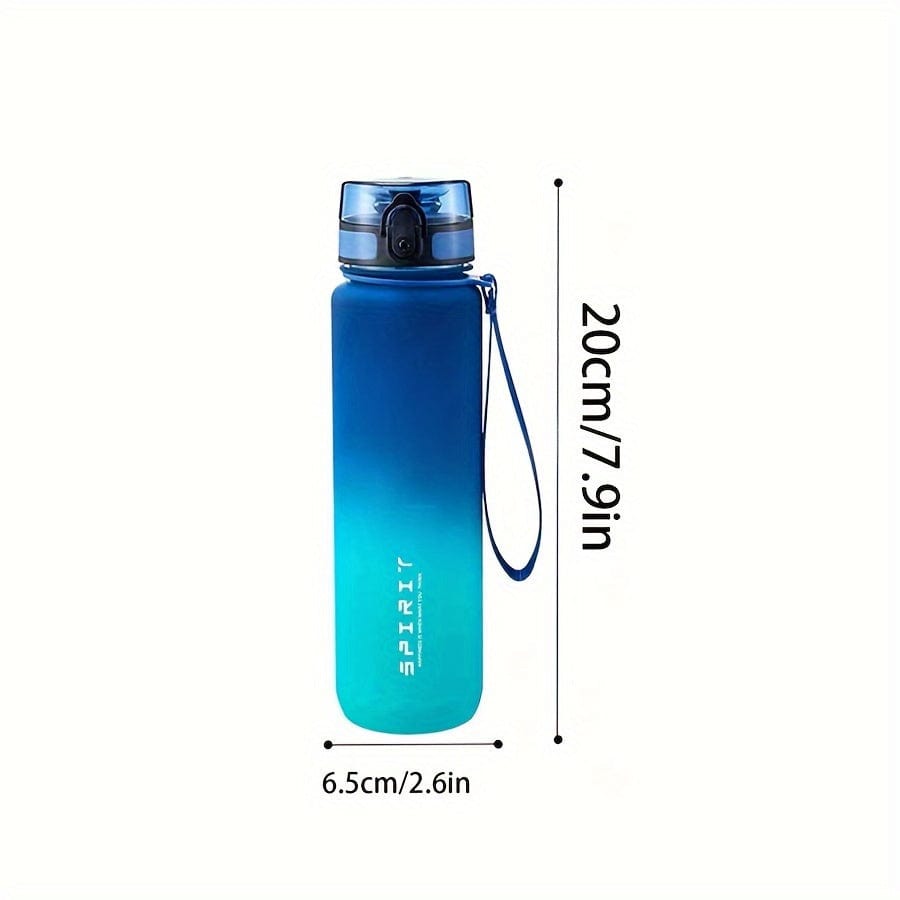 Bouteille d'eau Sportive en Plastique 500ml - Anti-Fuite - Pour Camping, Randonnée, Fitness - Cadeau Anniversaire