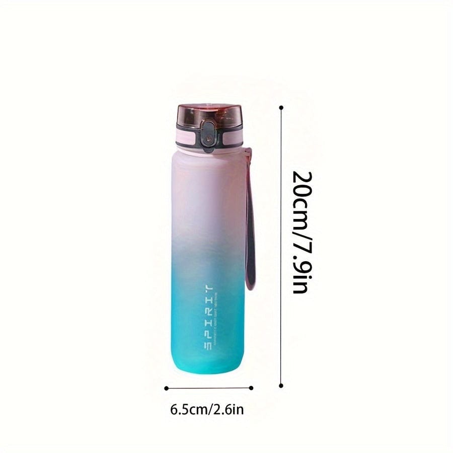 Bouteille d'eau Sportive en Plastique 500ml - Anti-Fuite - Pour Camping, Randonnée, Fitness - Cadeau Anniversaire