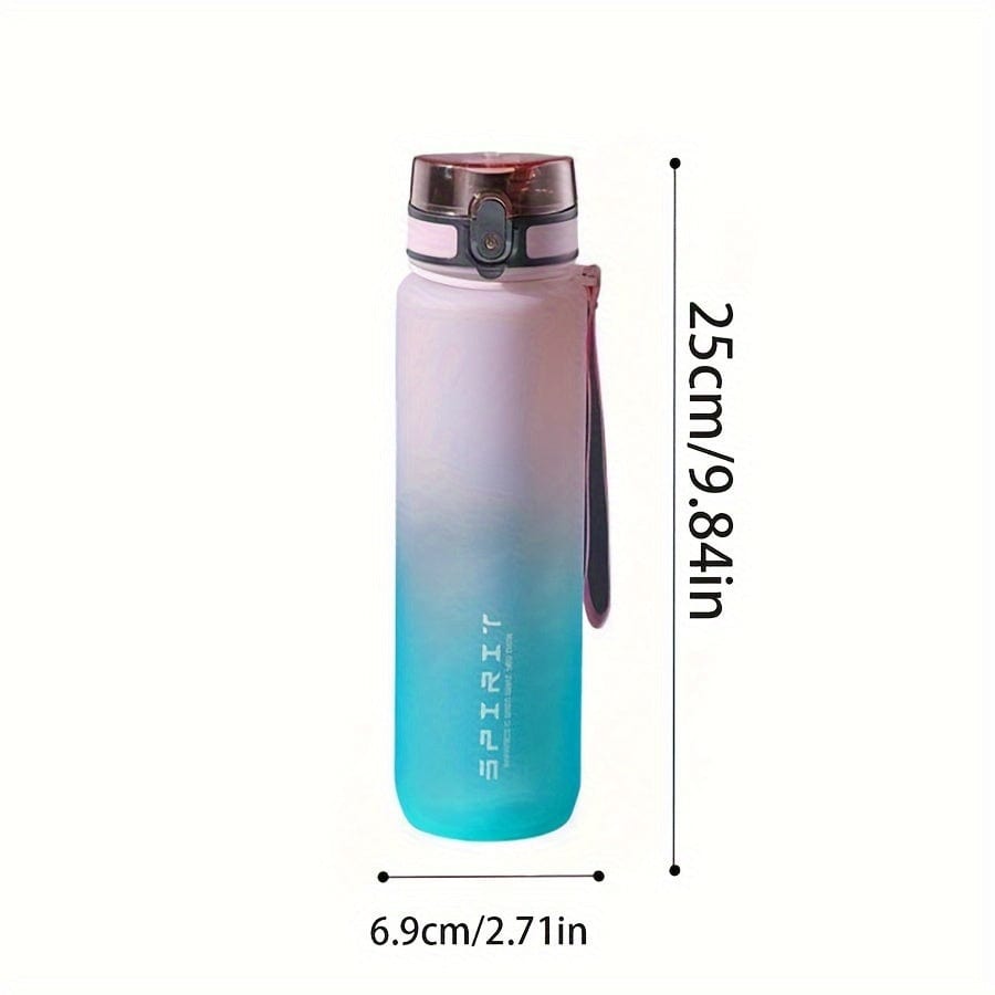 Bouteille d'eau Sportive en Plastique 500ml - Anti-Fuite - Pour Camping, Randonnée, Fitness - Cadeau Anniversaire