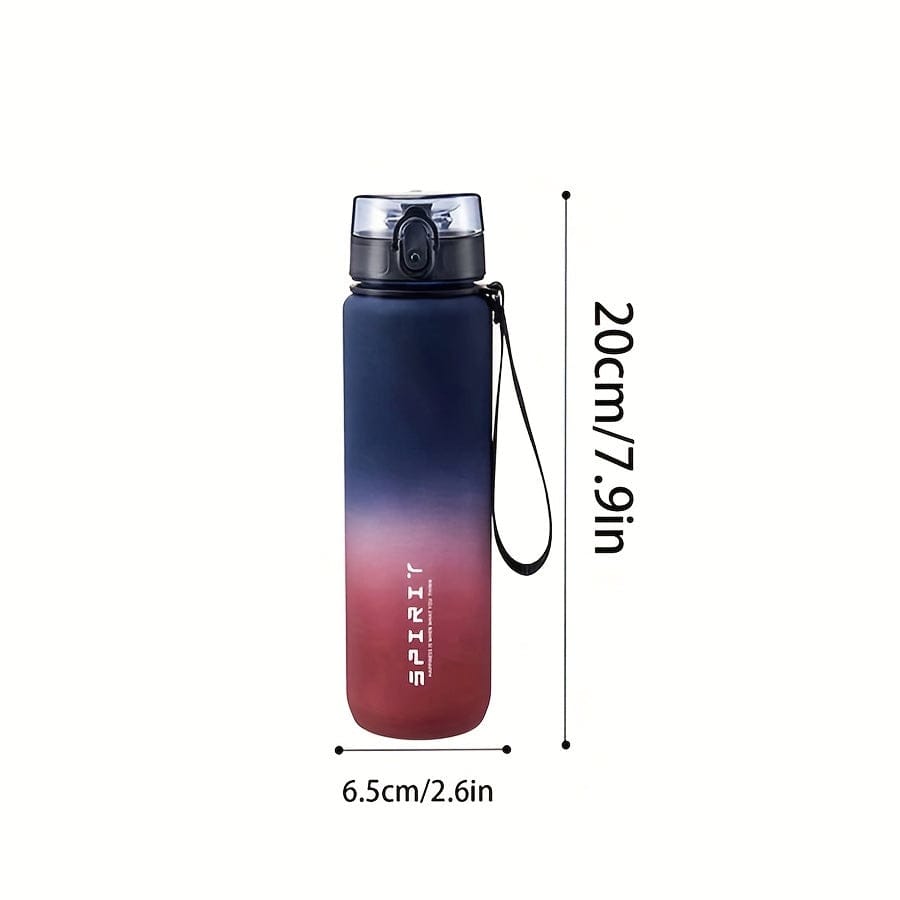 Bouteille d'eau Sportive en Plastique 500ml - Anti-Fuite - Pour Camping, Randonnée, Fitness - Cadeau Anniversaire