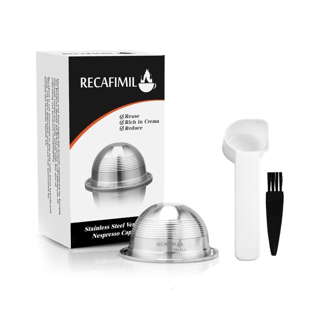 Capsules réutilisables pour Vertuo et Delonghi capsule