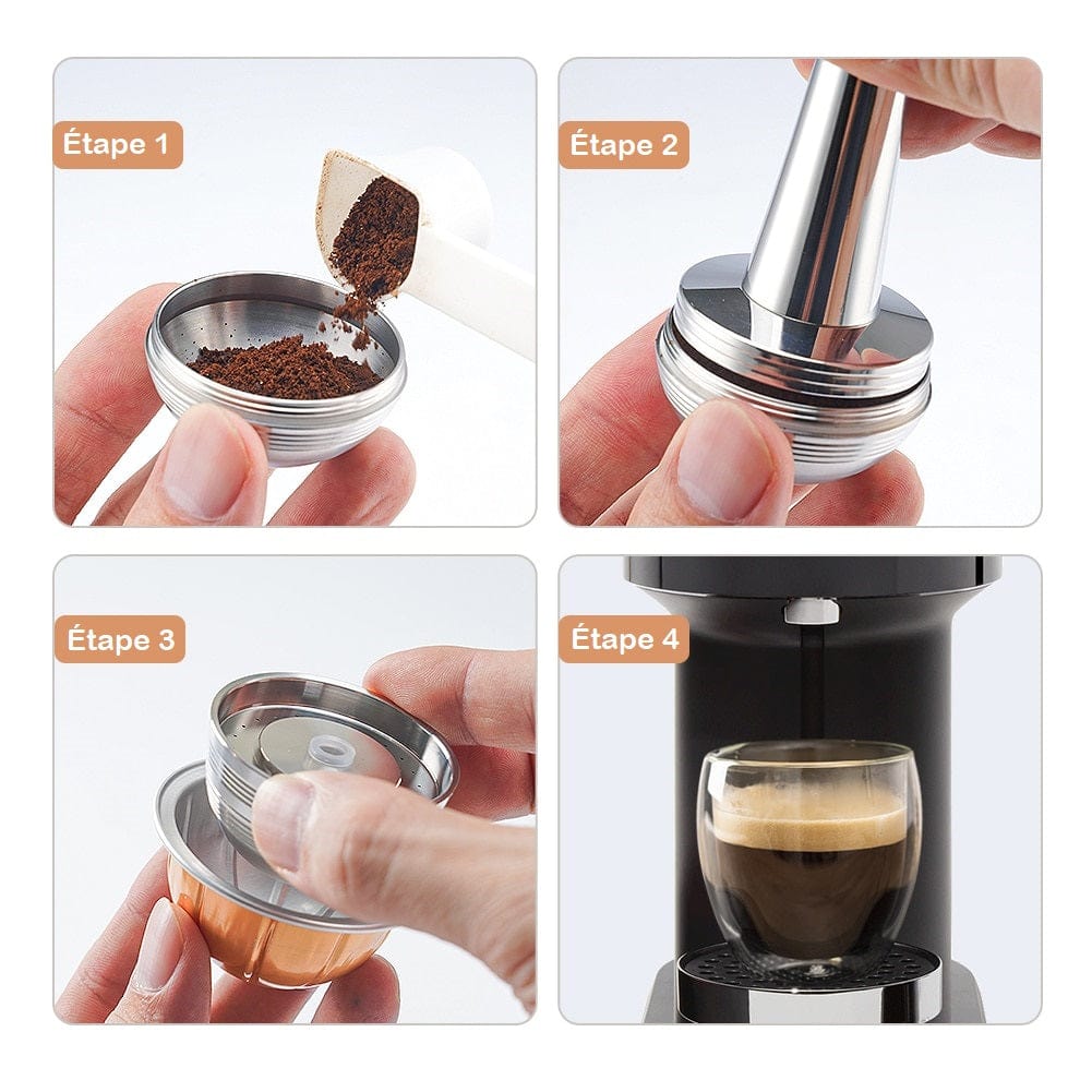 Capsules réutilisables pour Vertuo Next de Nespresso capsule
