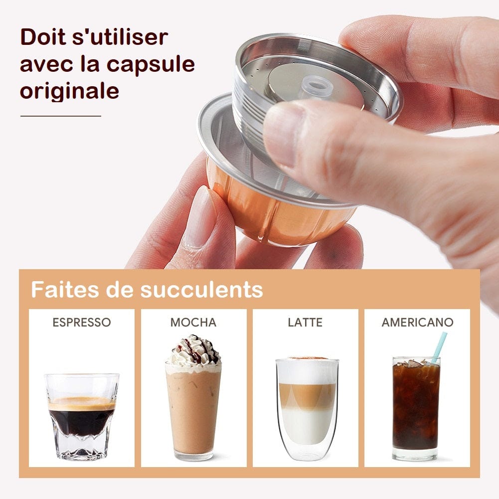 Capsules réutilisables pour Vertuo Next de Nespresso capsule