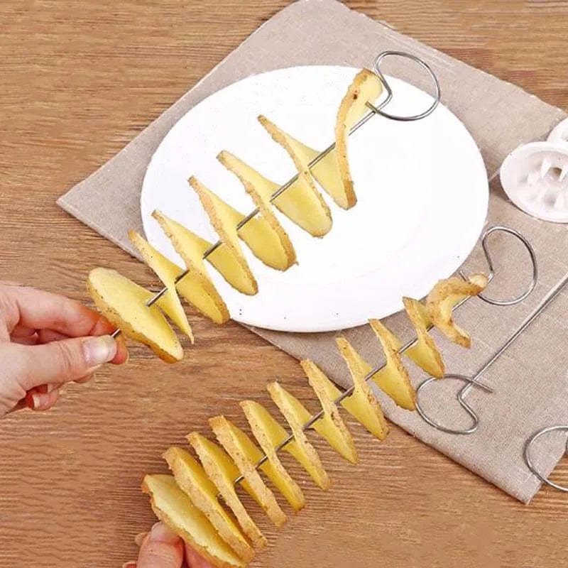 Découpeur de Pommes de Terre en Spirale Créatif Coupe Frites