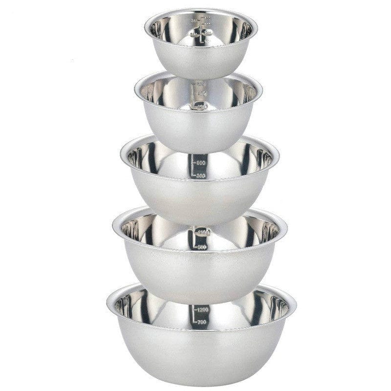 Ensemble de bols de mélange en acier inoxydable - Anti-dérapant - Parfait pour cuisine et pâtisserie