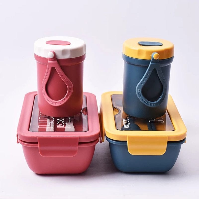 Ensemble « Lunch Box Kids » : Boite repas + Couverts + Verre + Sac Lunchbox