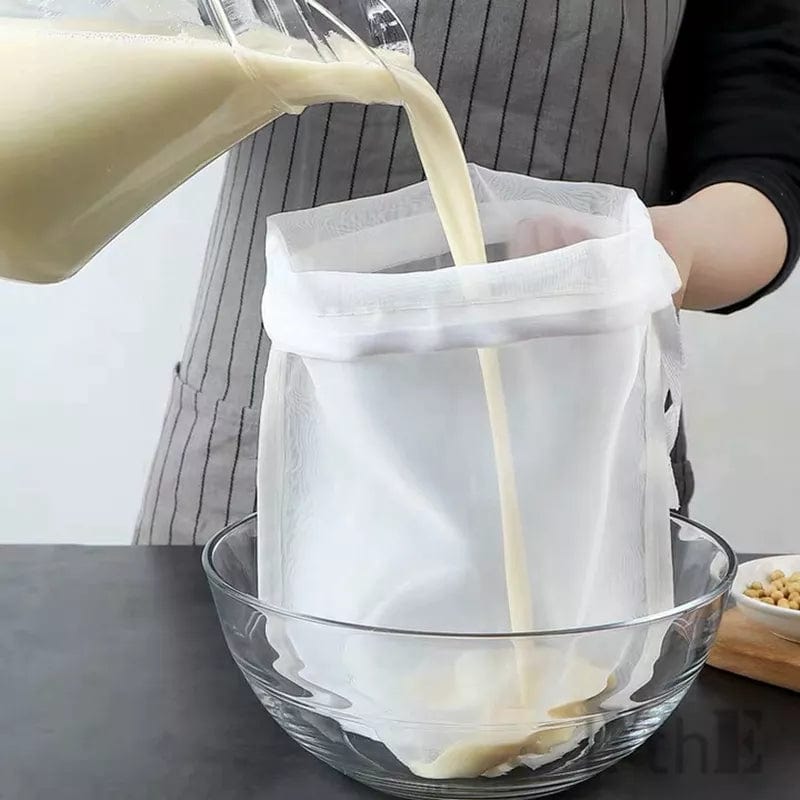 Filtre en Nylon Réutilisable pour Thé, Café, Huile - Sac de Filtre pour Lait Végétal