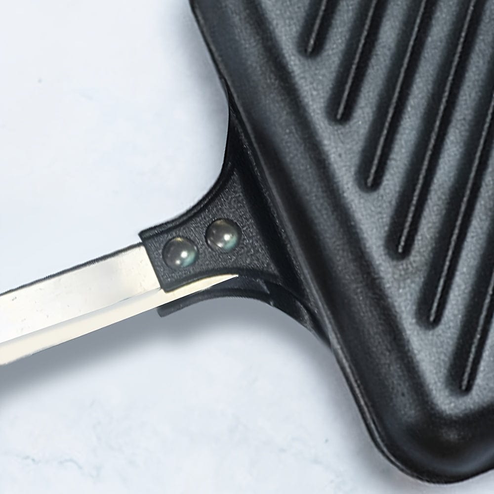 Grill à Sandwich Démontable pour Gaz/Induction, Plaques Antiadhésives, Noir