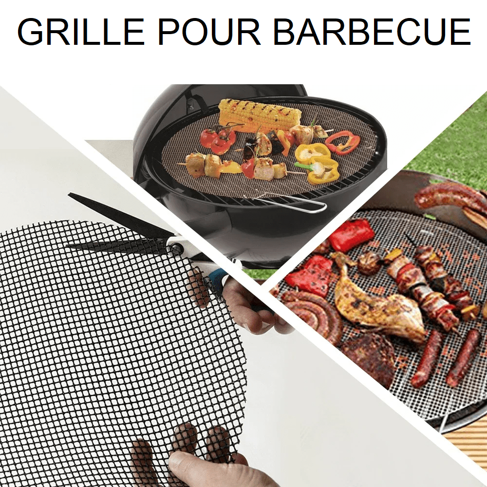 Grille de Barbecue Antiadhésive Réutilisable, Résistante à la Chaleur BBQ barbecue
