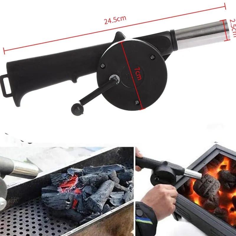 Ventilateur à Main Portable pour Barbecue - Accessoire BBQ - Acier Inoxydable barbecue