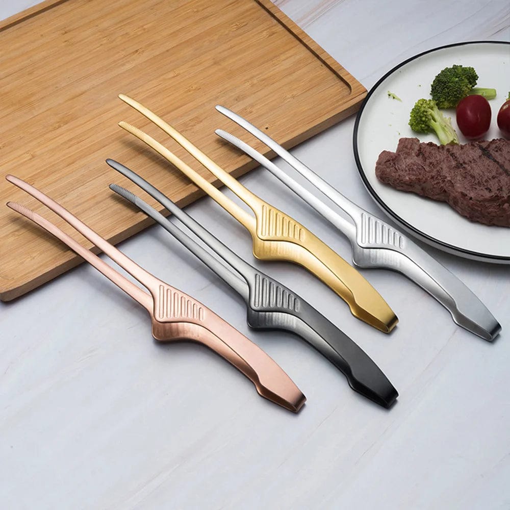 Pinces de barbecue coréennes en acier inoxydable - Pratiques et durables barbecue