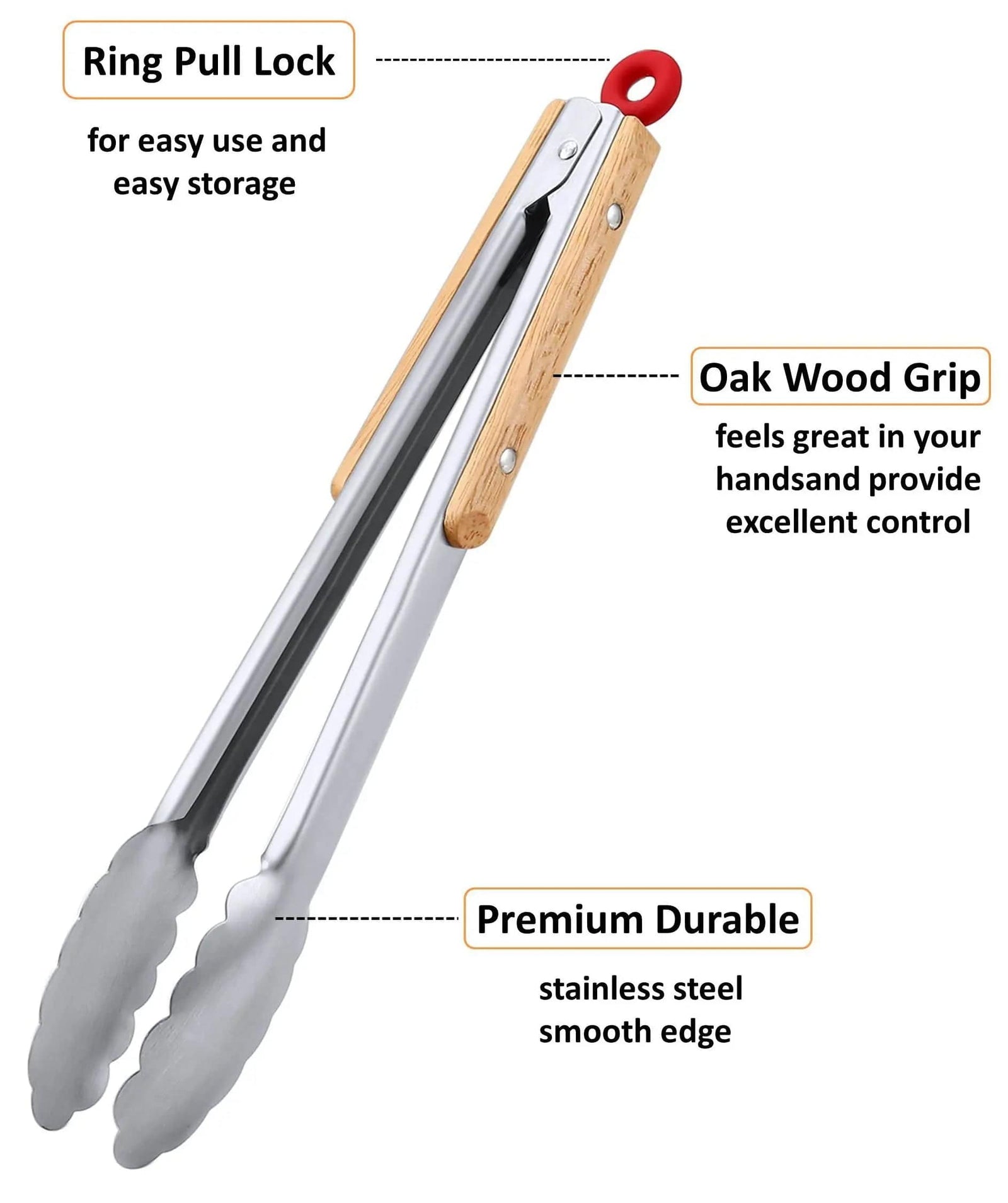 Pince barbecue en acier inoxydable barbecue