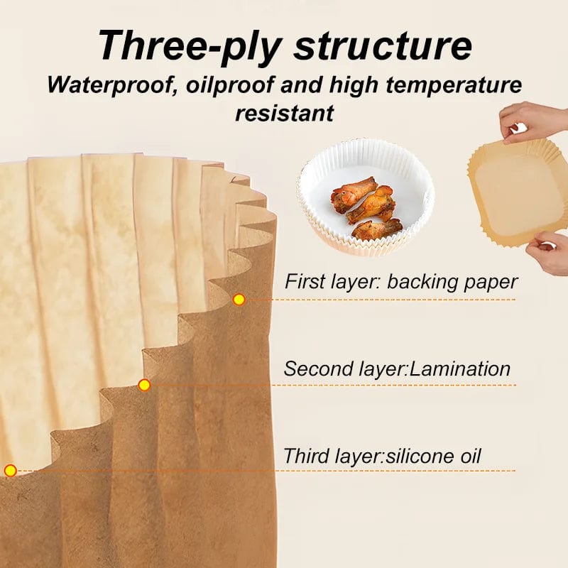 Liner jetable pour friteuse à air - Accessoire de cuisson anti-micro-ondable