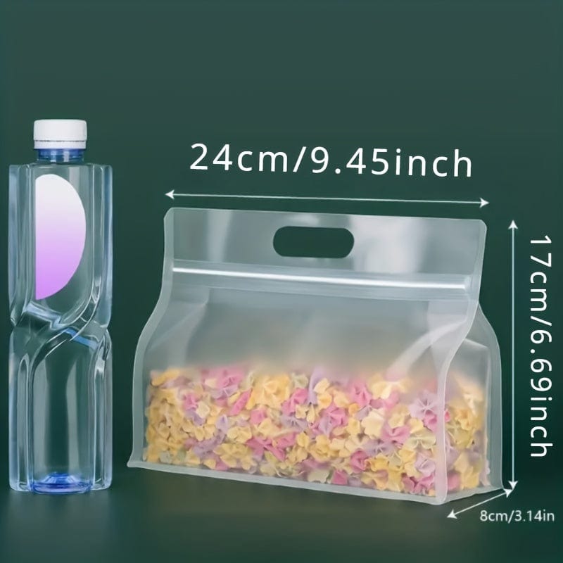 Lot de 50 sacs de conservation avec poignée pour aliments et ingrédients sacs et sachets