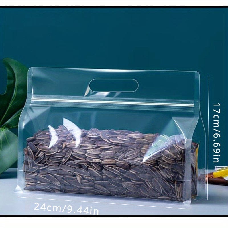 Lot de 50 sacs de conservation avec poignée pour aliments et ingrédients sacs et sachets