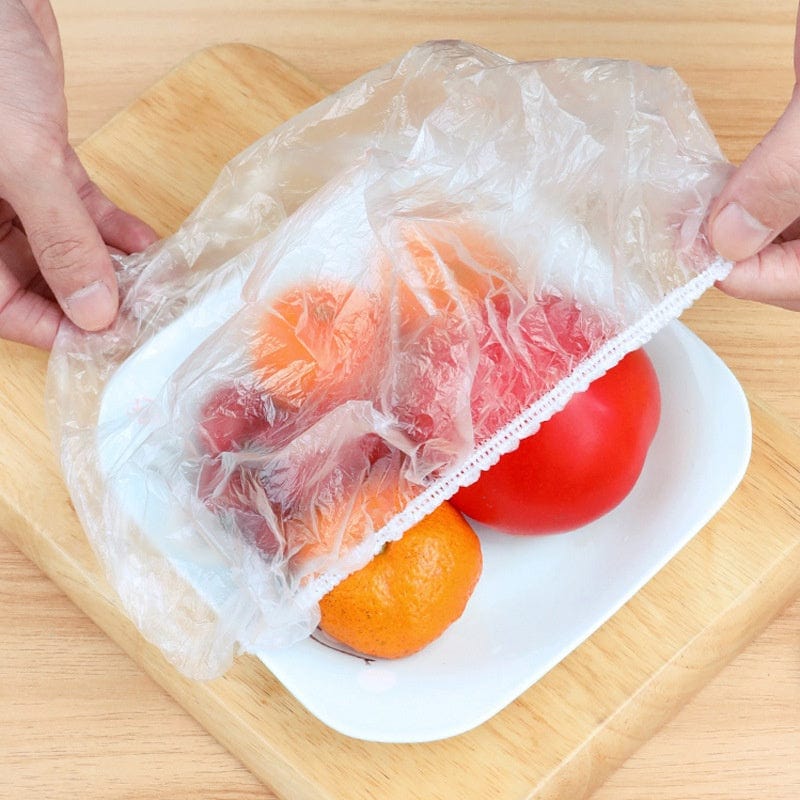 Lot de 100 couvercles alimentaires jetables - Anti-odeur & Anti-fuite - Pour cuisine réfrigérateur congélateur
