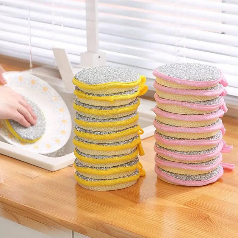 Lot de 3 Eponges de Nettoyage Double Face - Eco-Friendly eponge