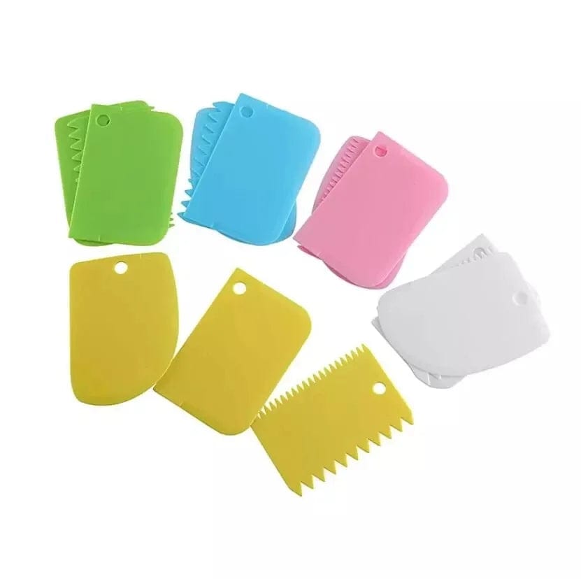 Lot de 3 grattoirs à crème pour gâteaux DIY