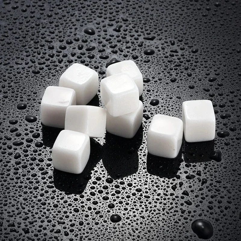 Lot de 6 pierres à whisky réutilisables pour rafraîchir vos boissons glacon reutilisable