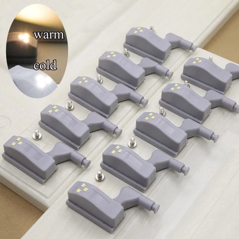 Lumière de charnière universelle à LED pour armoire avec capteur - Éclairage intelligent pour placard de cuisine