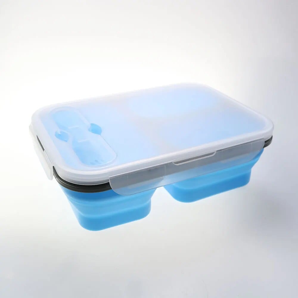 LunchBox Compactable Pliante Double Compartiment Lunchbox