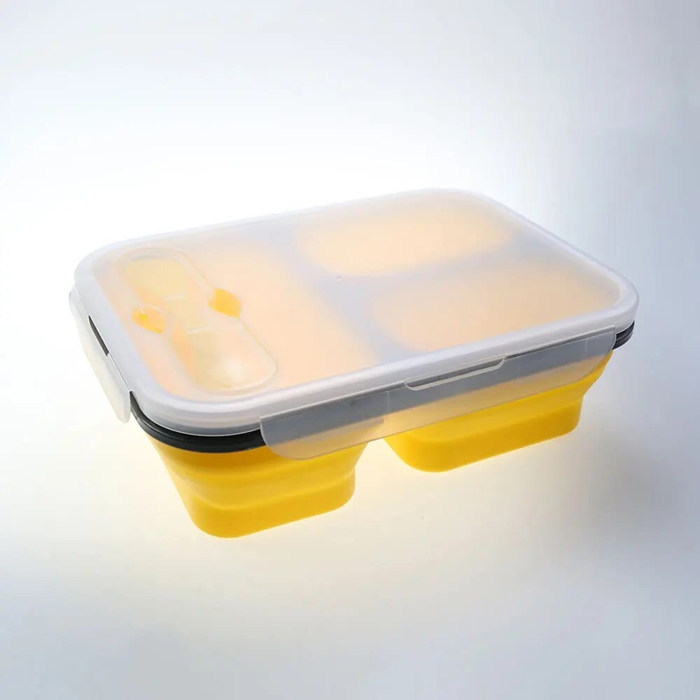 LunchBox Compactable Pliante Double Compartiment Lunchbox