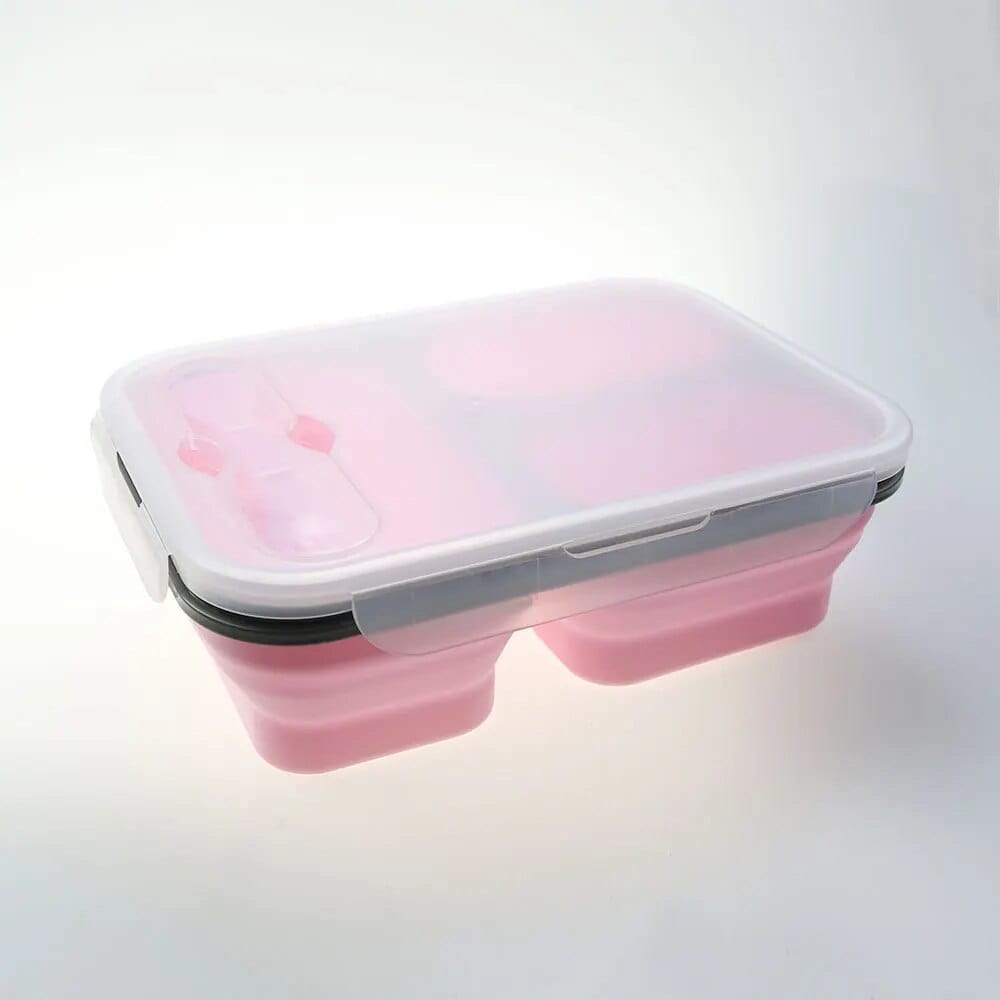 LunchBox Compactable Pliante Double Compartiment Lunchbox