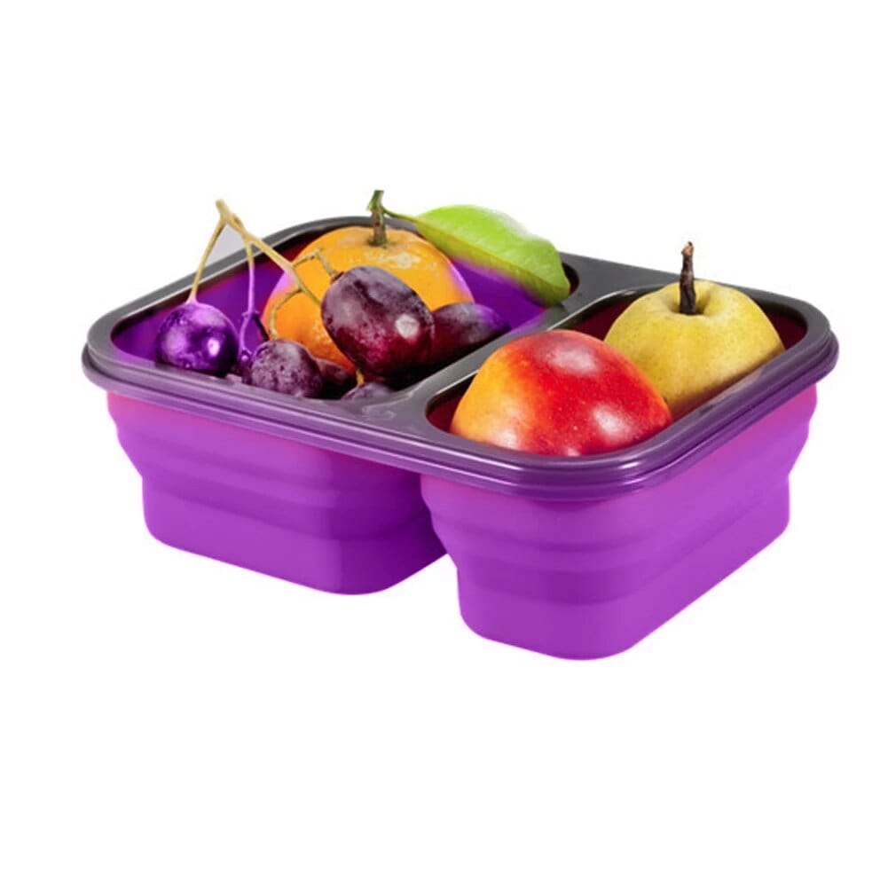 LunchBox Compactable Pliante Double Compartiment Lunchbox