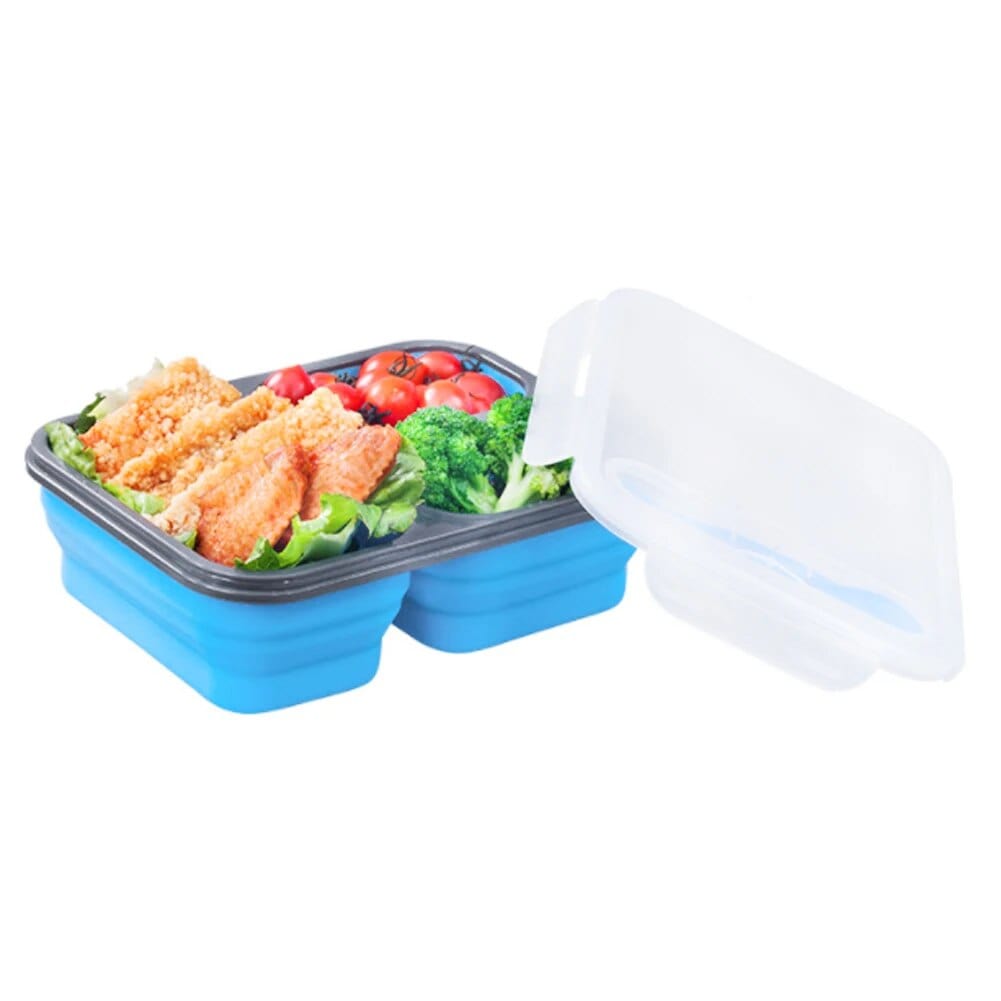 LunchBox Compactable Pliante Double Compartiment Lunchbox