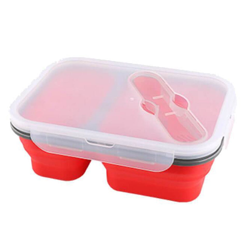 LunchBox Compactable Pliante Double Compartiment Lunchbox