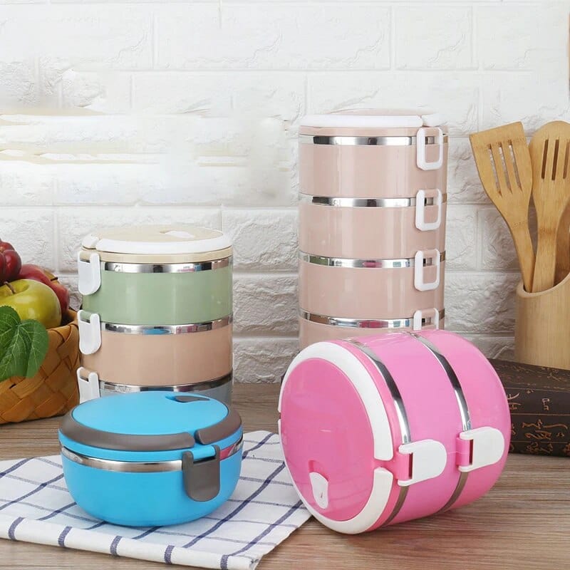 Lunchbox cylindrique multi-compartiments Lunchbox