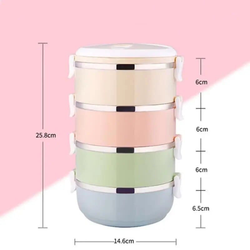 Lunchbox cylindrique multi-compartiments Lunchbox